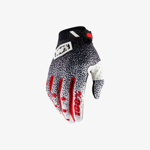 Мотоперчатки 100% Ridefit Glove Black/White фото в интернет-магазине FrontFlip.Ru