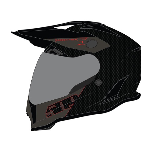 Шлем 509 Delta R3 Carbon Fidlock® (ECE) Red фото в интернет-магазине FrontFlip.Ru
