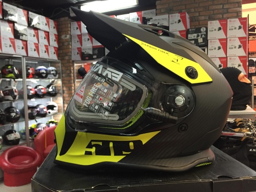 Шлем 509 Delta R3 Carbon Fidlock® (ECE) Hi-Vis Последний размер М фото в интернет-магазине FrontFlip.Ru