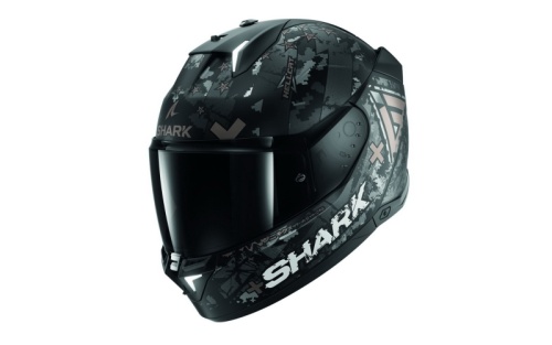 [SHARK] Мотошлем SKWAL i3 HELLCAT MAT, цвет Черный Матовый/Бронзовый фото в интернет-магазине FrontFlip.Ru