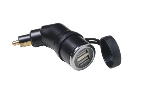 INTERPHONE Адаптер-переходник c DIN коннектором с выходом на 2 USB ACCMOTODIN2USB фото в интернет-магазине FrontFlip.Ru
