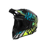 Шлем Acerbis STEEL CARBON 22-06 Light Blue/Fluo Yellow