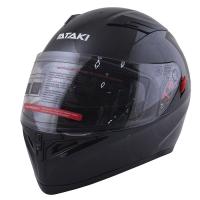 Шлем интеграл ATAKI JK316 Solid, черный глянцевый