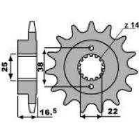 PBR Звезда передняя    2205-14 (Ducati)