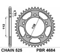 PBR Звезда задняя    4684-41   (сталь)
