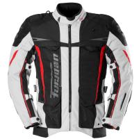 [FURYGAN] Мотокуртка MONTROC KEVLAR PRIMALOFT 3in1 текстиль, цвет Черный/Белый/Красный