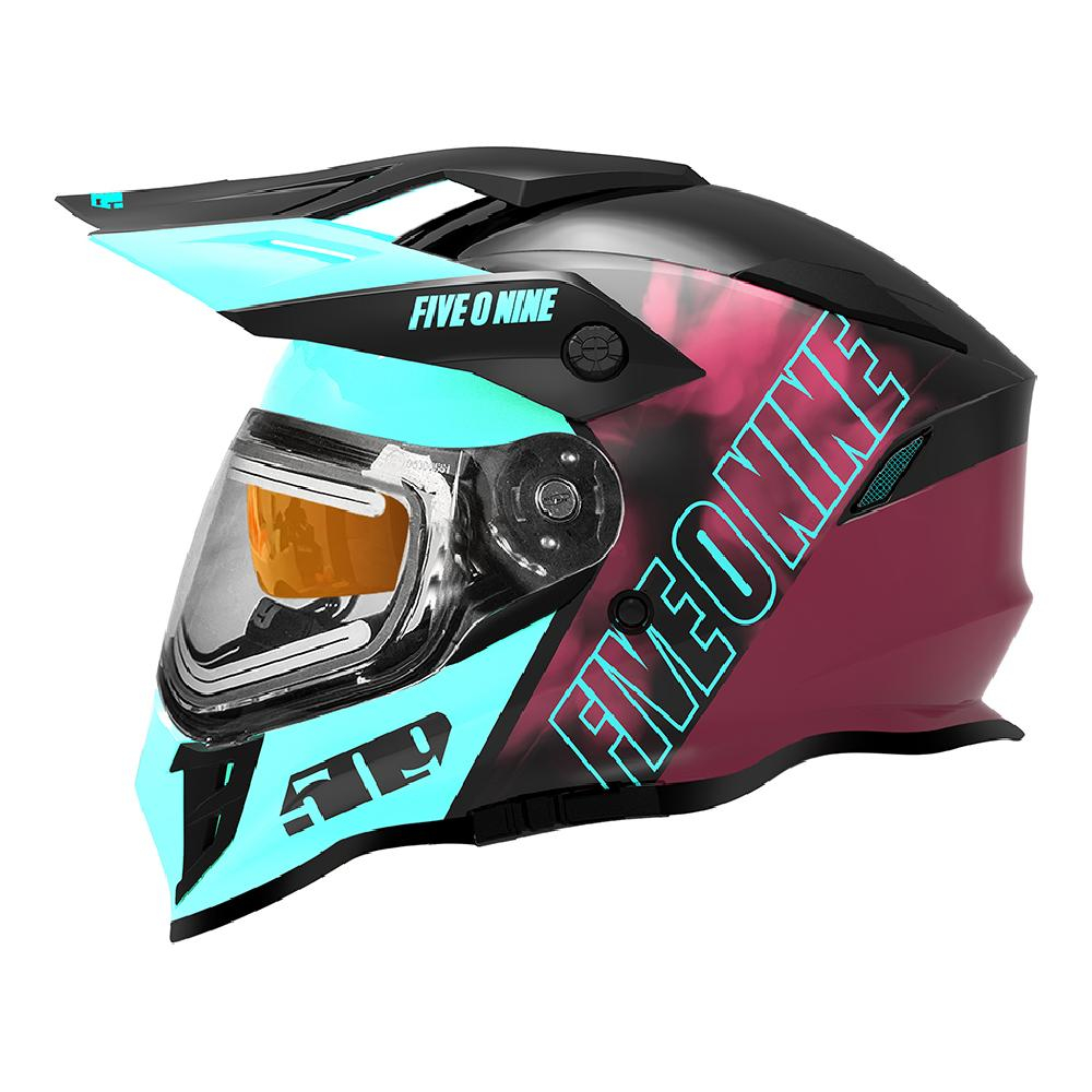 Снегоходный шлем 509 Delta R3L с подогревом Teal Maroon Galaxy