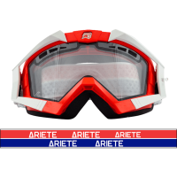 ARIETE Очки RC FLOW RED,CLEAR DOUBLE VENTILATED LENS