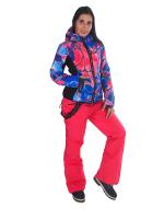 SNOW HEADQUARTER Снегоходная куртка женская B-8692 Сине-розовый