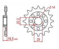 PBR Звезда передняя    2114-14 (Ducati)