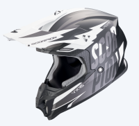 [SCORPION EXO] Мотошлем VX-16 EVO AIR SLANTER, цвет Черный Матовый/Серебристый