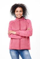 Молодежная стеганная куртка женская розового цвета 1960R