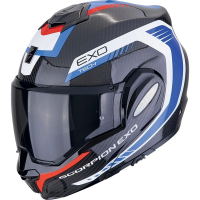 [SCORPION EXO] Мотошлем EXO-TECH EVO CARBON COSY, цвет Карбон/Синий/Красный