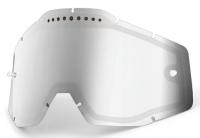 Линза 100% Racecraft/Accuri/Strata Vented Dual Pane Lens Anti-Fog Mirror Silver (51006-008-02)