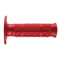 [ARIETE] Ручки руля (комплект) Unity Half-Waffle ASP 22-25мм/115мм, закрытые, цвет Красный