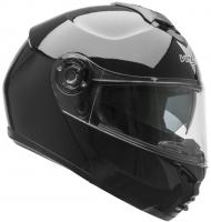 Шлем модуляр для снегохода VEGA VR1 (стекло с подогревом + маска) Solid черный глянцевый