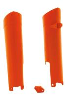 RTech Защита вилки SX125-250 08-14 # SXF250-505 08-14 # EXC/EXCF125-530 08-15 оранжевая (moto parts)
