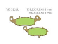 VESRAH Тормозные колодки  VD-352JL  (260)