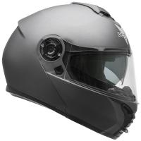 Шлем модуляр для снегохода VEGA VR1 (стекло с подогревом + маска) Solid титановый матовый