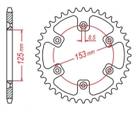 PBR Звезда задняя    4307-48   (сталь)