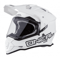 Шлем кроссовый со стеклом O'NEAL Sierra FLAT , мат. Белый