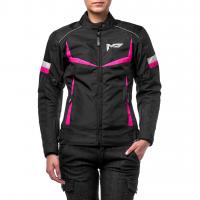 MOTEQ Текстильная женская куртка ASTRA Черный/Розовый