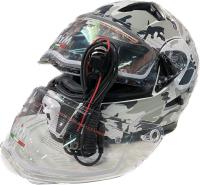 Снегоходный шлем с электроподогревом визора AiM JK906S Camouflage Glossy