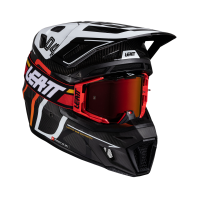 Мотошлем Leatt Moto 9.5 Carbon Helmet Kit Black/White