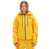 Dragonfly Куртка горнолыжная утепленная Gravity Premium WOMAN Yellow-Dark Ocean