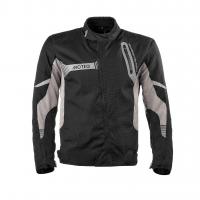 MOTEQ Мотоциклетная текстильная куртка CARDINAL Черный/Серый
