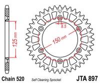 JT Звезда цепного привода JTA897.48