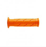 [ARIETE] Ручки руля (комплект) Scooter ASP 22-25мм/120мм, открытые, цвет Оранжевый