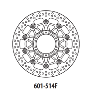 GOLDfren Диск тормозной передний (moto parts) 601-514F