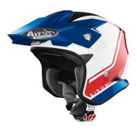 Мотошлем AIROH TRR S KEEN BLUE/RED GLOSS