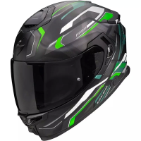 [SCORPION EXO] Мотошлем EXO-GT SP AIR AUGUSTA, цвет Черный Матовый/Серый/Зеленый