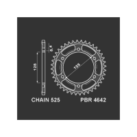 PBR Звезда задняя    4529-50   (сталь)