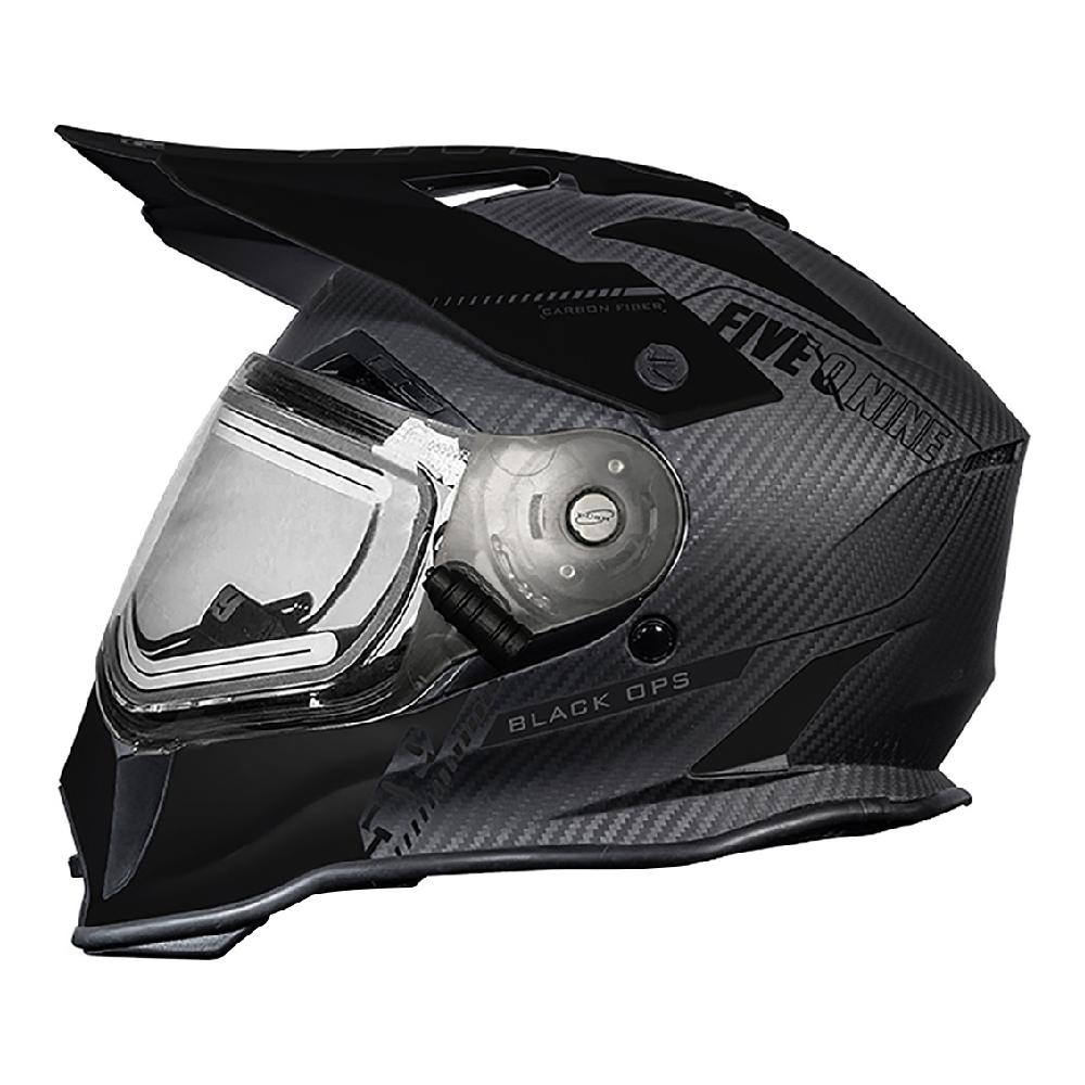 Снегоходный шлем 509 Delta R3L Carbon Fiber с подогревом Black Ops