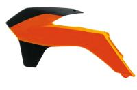 RTech Боковины радиатора SX125-150 13-15 # SX250 13-16 # SXF250-450 13-15 # EXC-EXCF 14-16 оранжево-белые (moto parts)