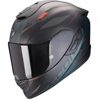 [SCORPION EXO] Мотошлем EXO-1400 EVO II AIR LUMA, цвет Черный Матовый/Зеленый