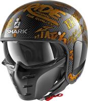 Шлем SHARK S-DRAK CARB FREESTYLE CUP Carbon/Gold