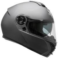 Шлем модуляр для снегохода VEGA VR1 (стекло с подогревом + маска) Solid черный матовый