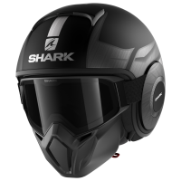 Шлем SHARK STREET DRAK TRIBUTE RM MAT Black-Silver