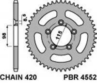 PBR Звезда задняя    4552-50   (алюм)