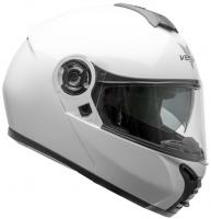 Шлем модуляр для снегохода VEGA VR1 (стекло с подогревом + маска) Solid белый глянцевый