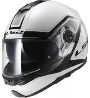 Шлем с двойным стеклом для снегохода и квадроцикла LS2 FF325 STROBE SNOW CIVIK бело-черный