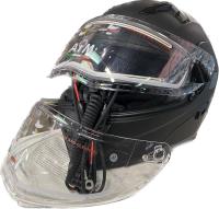 Снегоходный шлем с электроподогревом визора AiM JK906 Black Matt