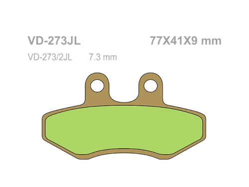 VESRAH Тормозные колодки  VD-273SJL фото в интернет-магазине FrontFlip.Ru