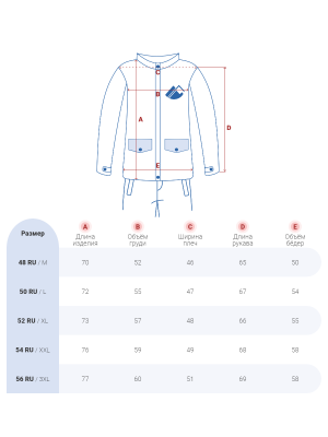 Куртка мужская с капюшоном темно-синего цвета 88602TS фото в интернет-магазине FrontFlip.Ru