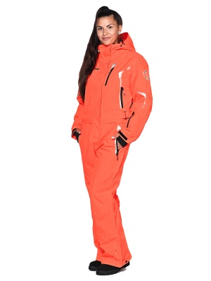 SNOW HEADQUARTER Снегоходный комбинезон женский B-9032 Оранжевый фото в интернет-магазине FrontFlip.Ru