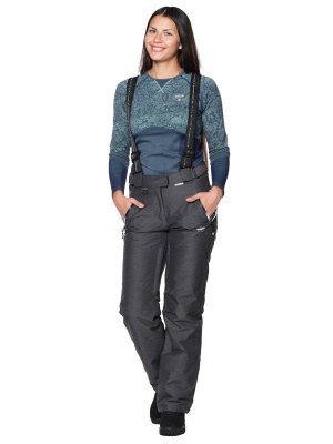 SNOW HEADQUARTER Снегоходные штаны женские D-8015 Темно-серый фото в интернет-магазине FrontFlip.Ru